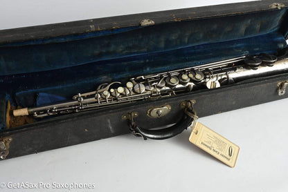 Conn New Wonder II Bb Soprano Original Nickel Plate Needs Overhaul 198k