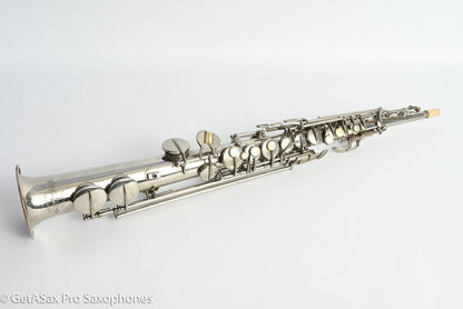 Conn New Wonder II Bb Soprano Original Nickel Plate Needs Overhaul 198k