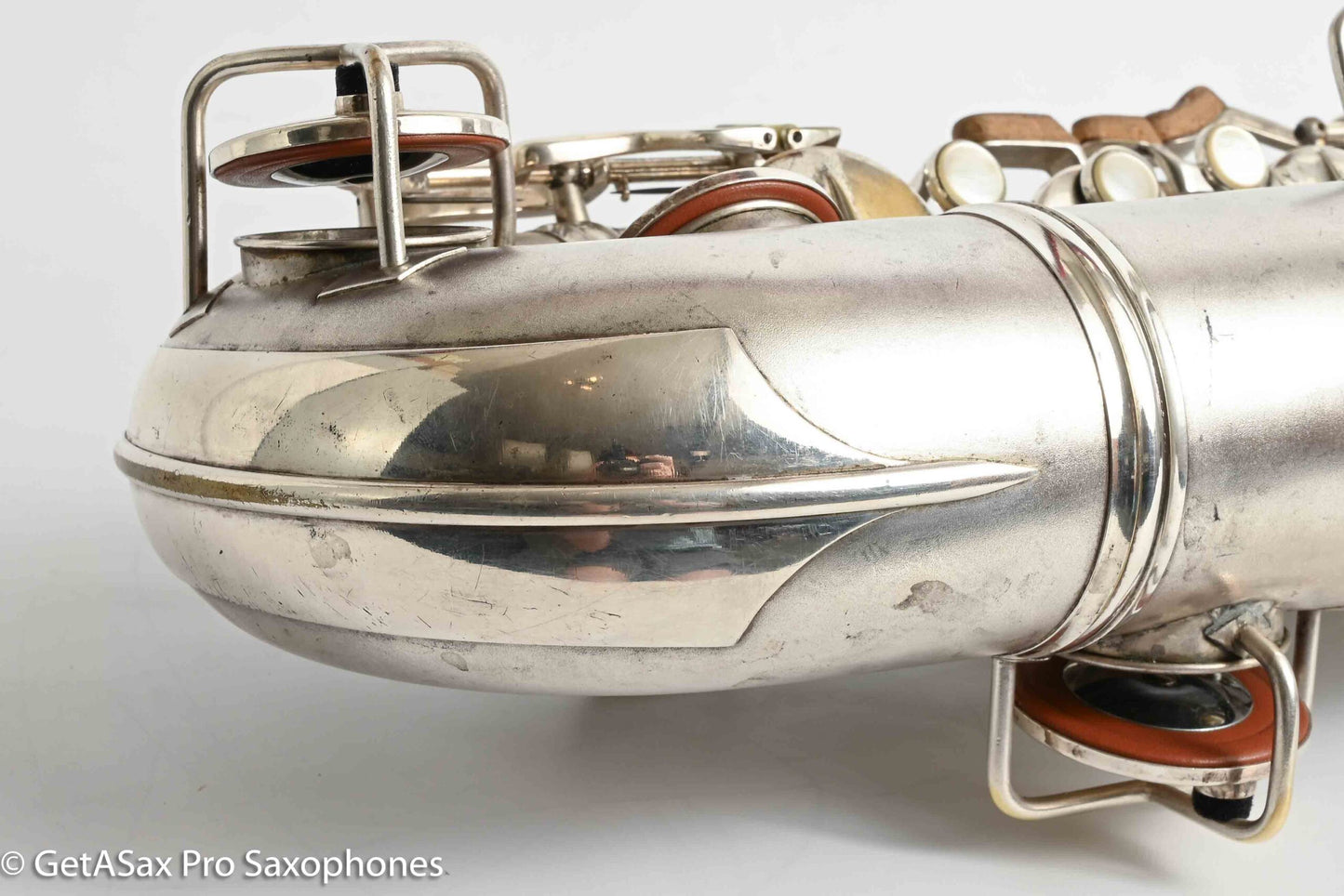 Conn Transitional NWII/10M Tenor Art Deco Silver Plays Great! 250059