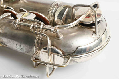 Conn Transitional NWII/10M Tenor Art Deco Silver Plays Great! 250059