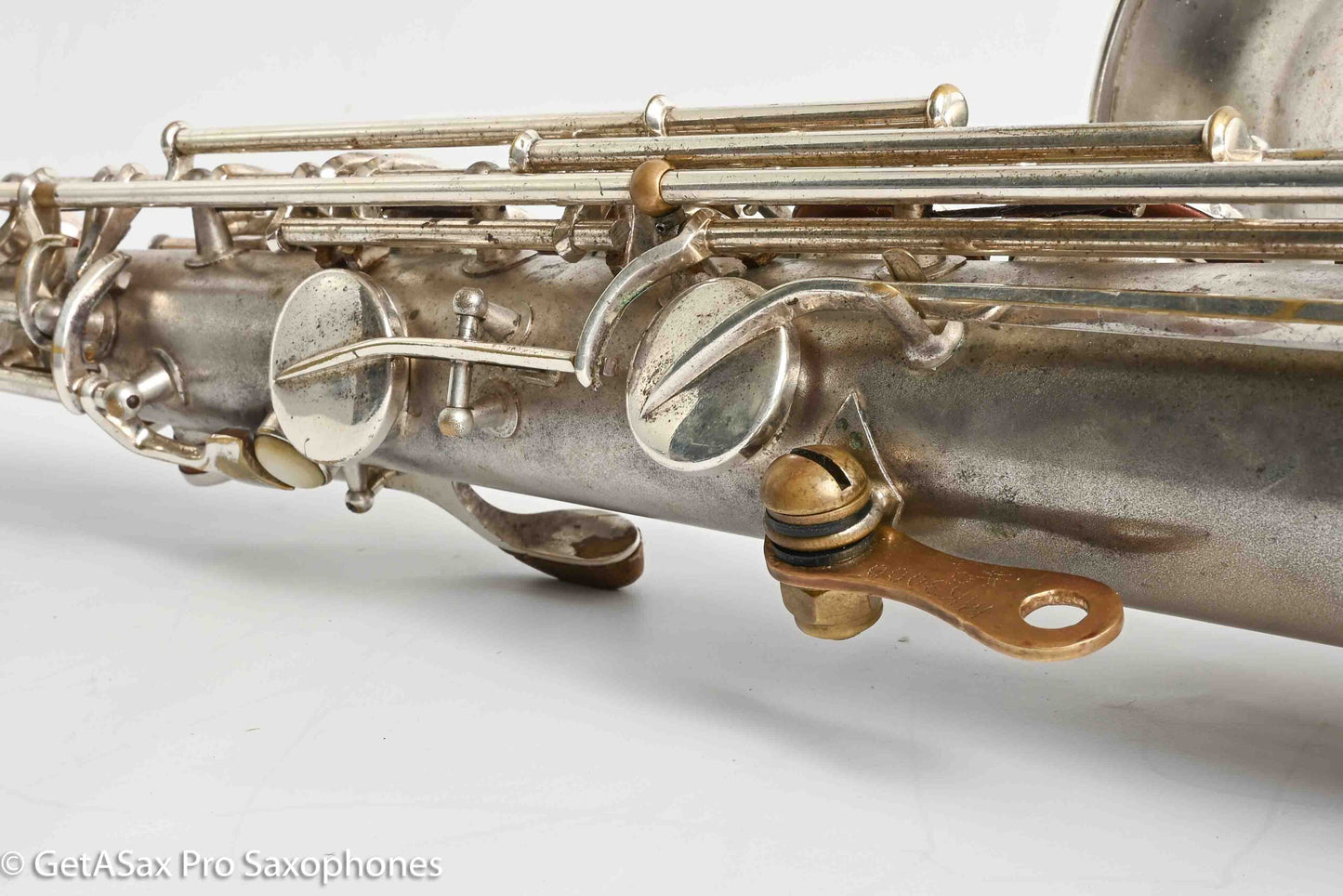Conn Transitional NWII/10M Tenor Art Deco Silver Plays Great! 250059