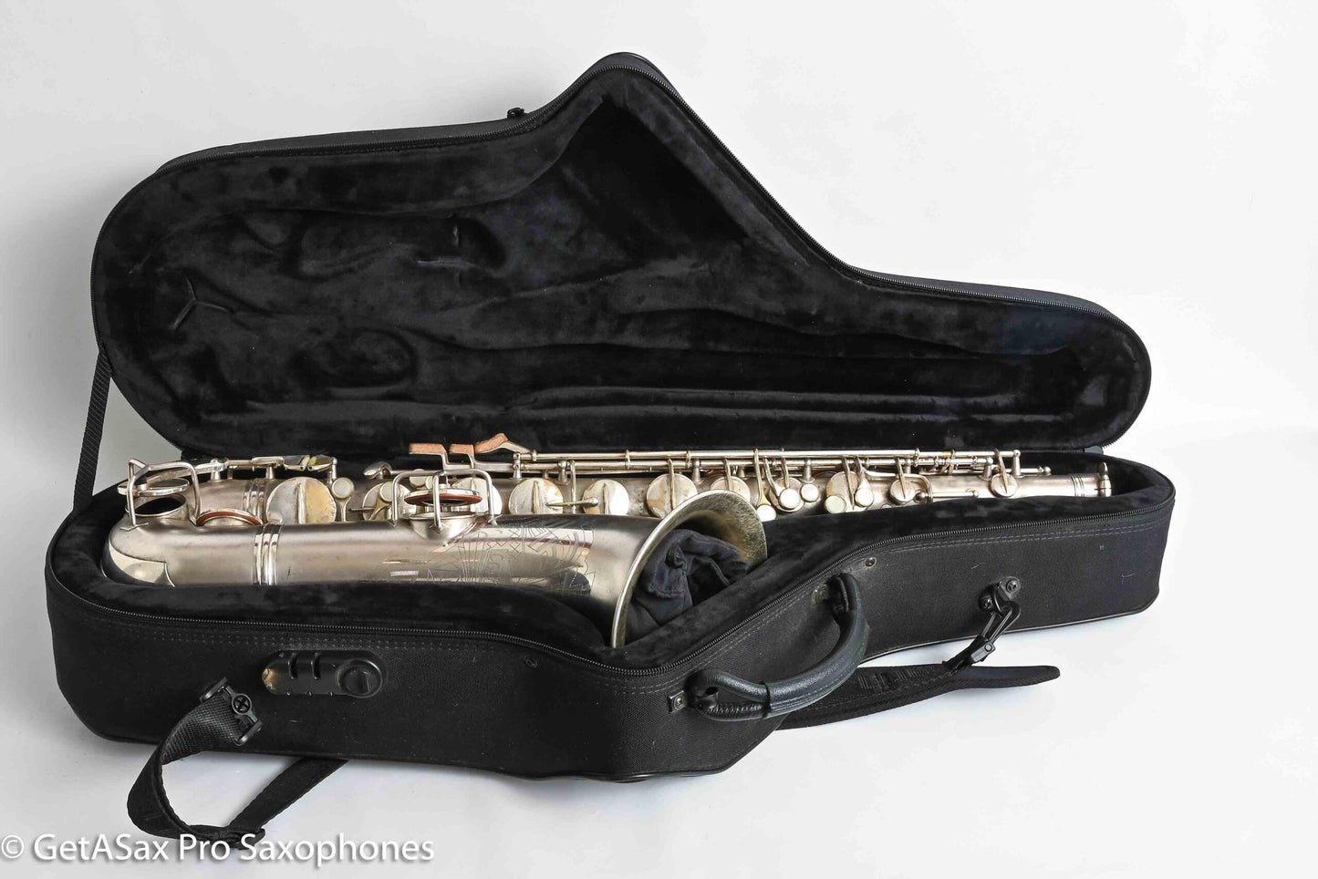 Conn Transitional NWII/10M Tenor Art Deco Silver Plays Great! 250059