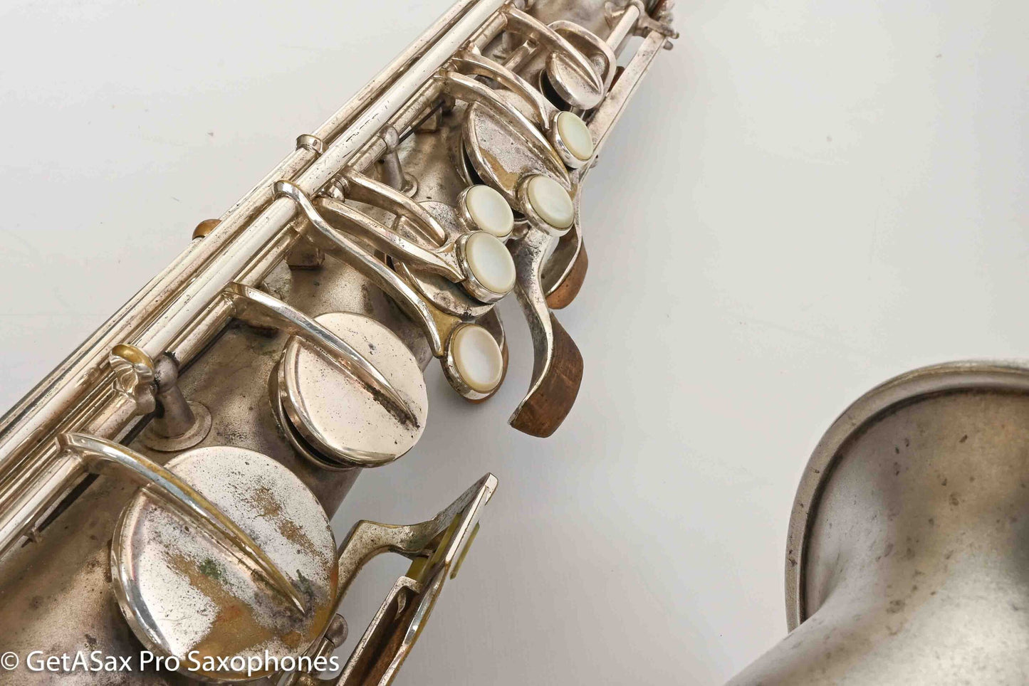 Conn Transitional NWII/10M Tenor Art Deco Silver Plays Great! 250059