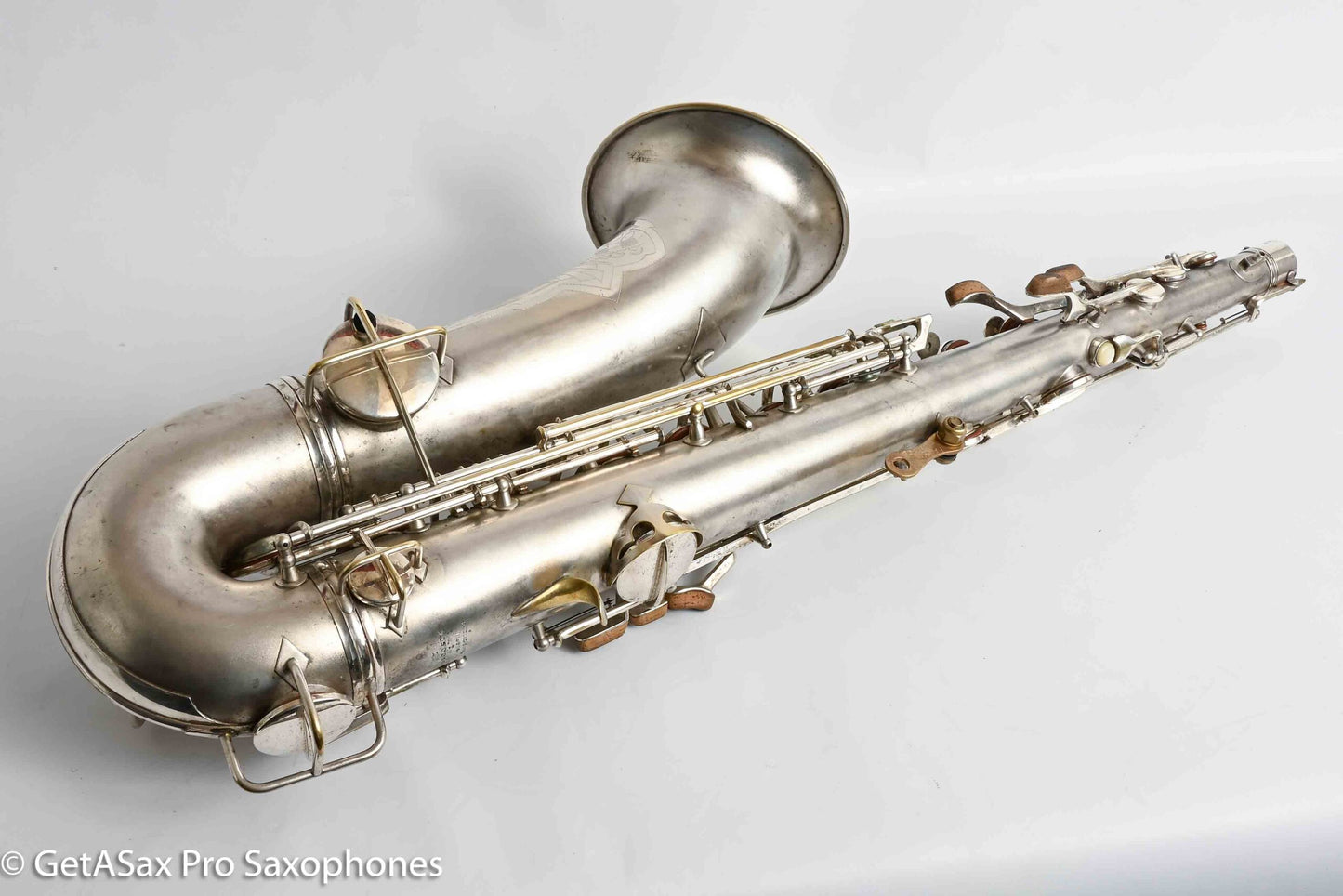 Conn Transitional NWII/10M Tenor Art Deco Silver Plays Great! 250059