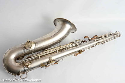 Conn Transitional NWII/10M Tenor Art Deco Silver Plays Great! 250059