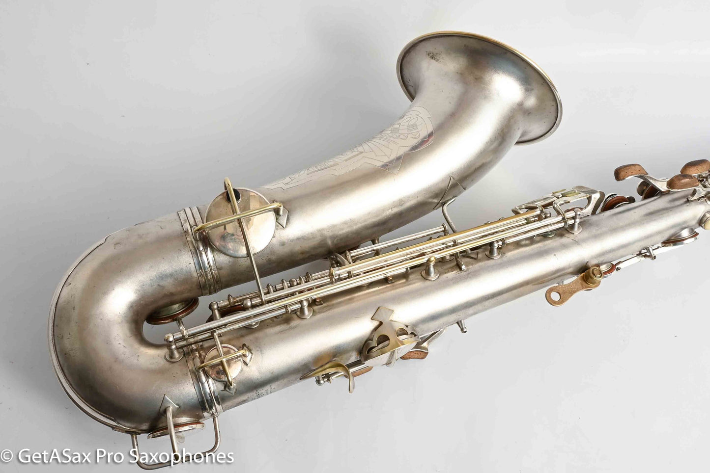 Conn Transitional NWII/10M Tenor Art Deco Silver Plays Great! 250059