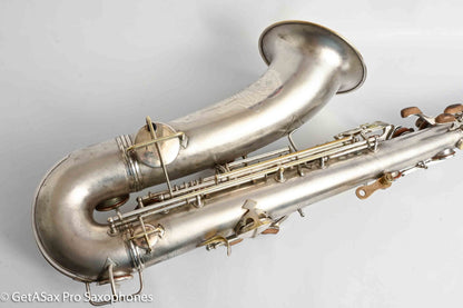 Conn Transitional NWII/10M Tenor Art Deco Silver Plays Great! 250059