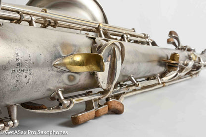 Conn Transitional NWII/10M Tenor Art Deco Silver Plays Great! 250059
