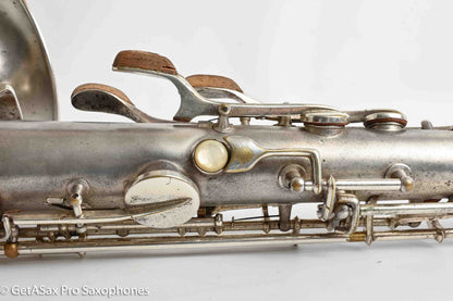 Conn Transitional NWII/10M Tenor Art Deco Silver Plays Great! 250059