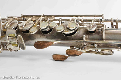 Conn Transitional NWII/10M Tenor Art Deco Silver Plays Great! 250059