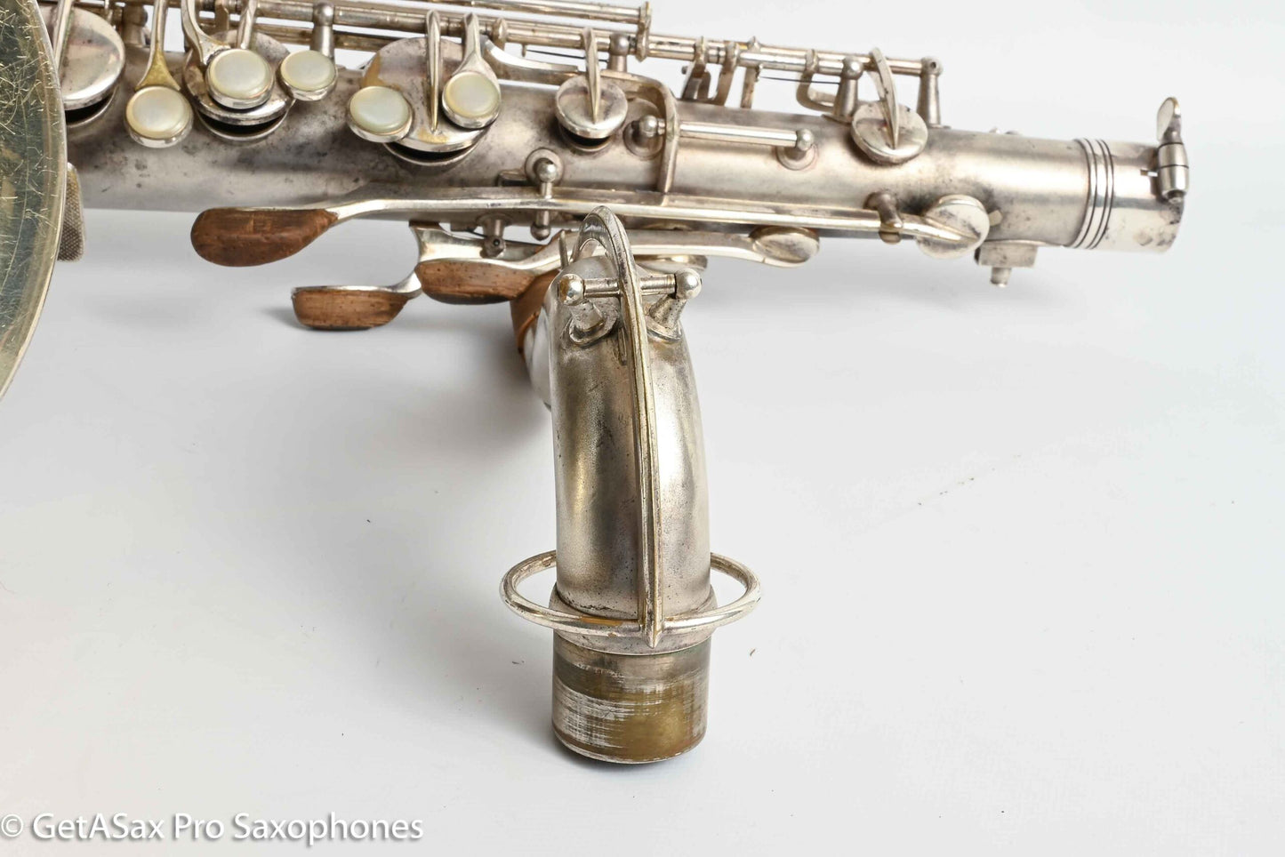 Conn Transitional NWII/10M Tenor Art Deco Silver Plays Great! 250059