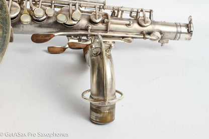 Conn Transitional NWII/10M Tenor Art Deco Silver Plays Great! 250059