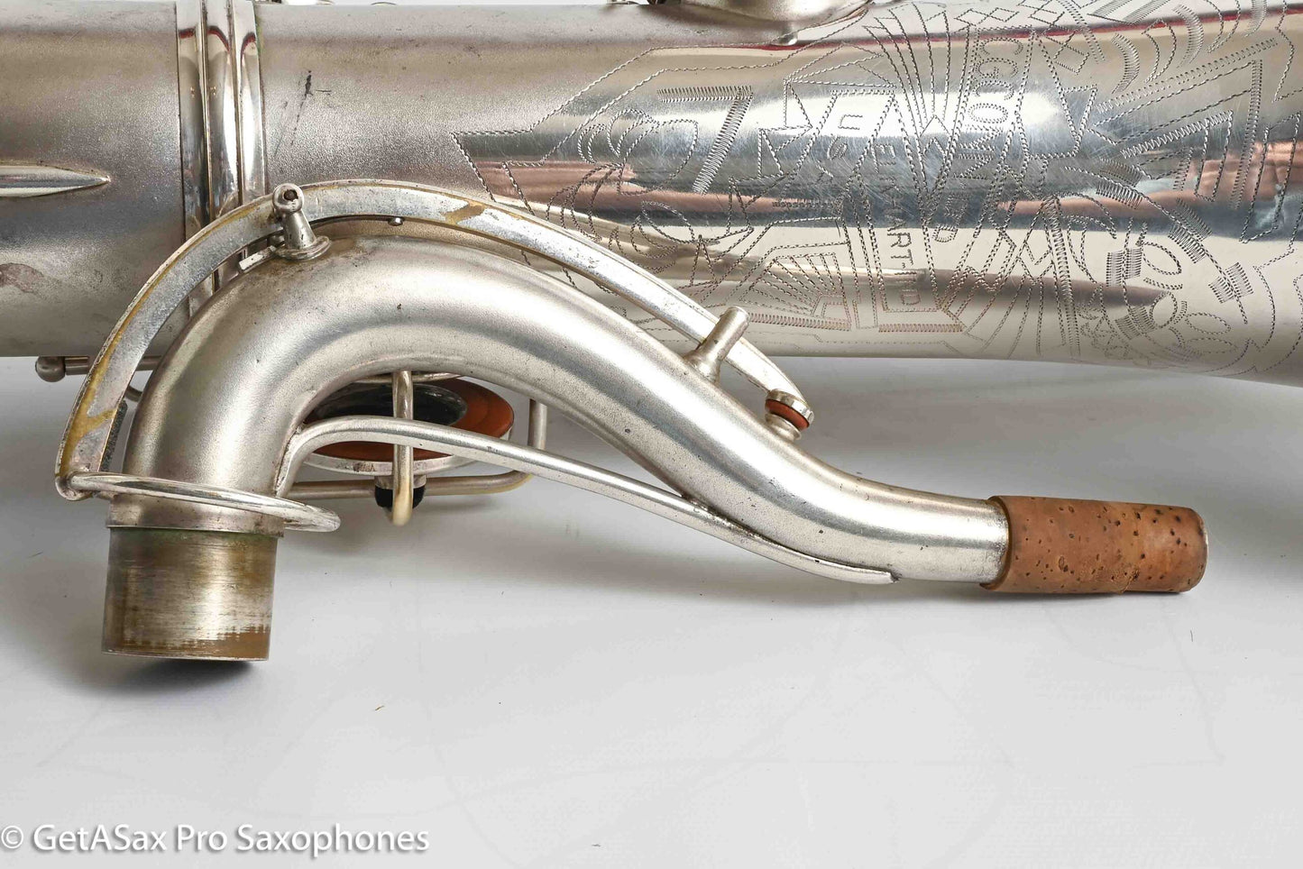 Conn Transitional NWII/10M Tenor Art Deco Silver Plays Great! 250059