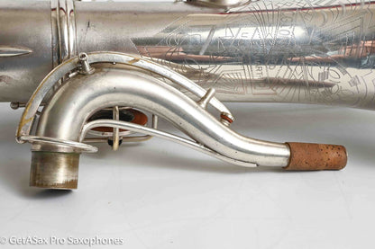 Conn Transitional NWII/10M Tenor Art Deco Silver Plays Great! 250059