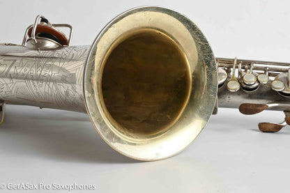 Conn Transitional NWII/10M Tenor Art Deco Silver Plays Great! 250059
