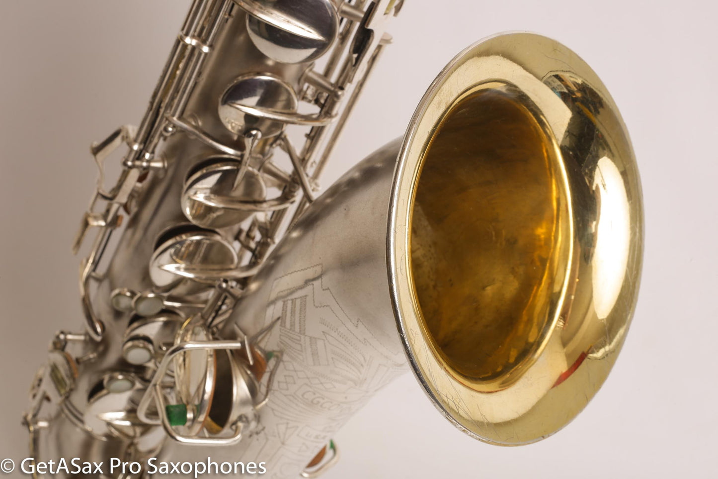 Conn Transitional Art Deco Tenor Original Silver Plate Overhauled 243357