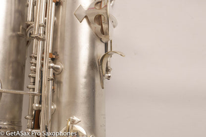 Conn Transitional Art Deco Tenor Original Silver Plate Overhauled 243357