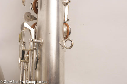 Conn Transitional Art Deco Tenor Original Silver Plate Overhauled 243357