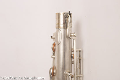 Conn Transitional Art Deco Tenor Original Silver Plate Overhauled 243357