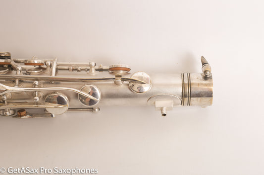 Conn Transitional Art Deco Tenor Original Silver Plate Overhauled 243357
