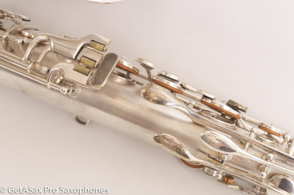 Conn Transitional Art Deco Tenor Original Silver Plate Overhauled 243357