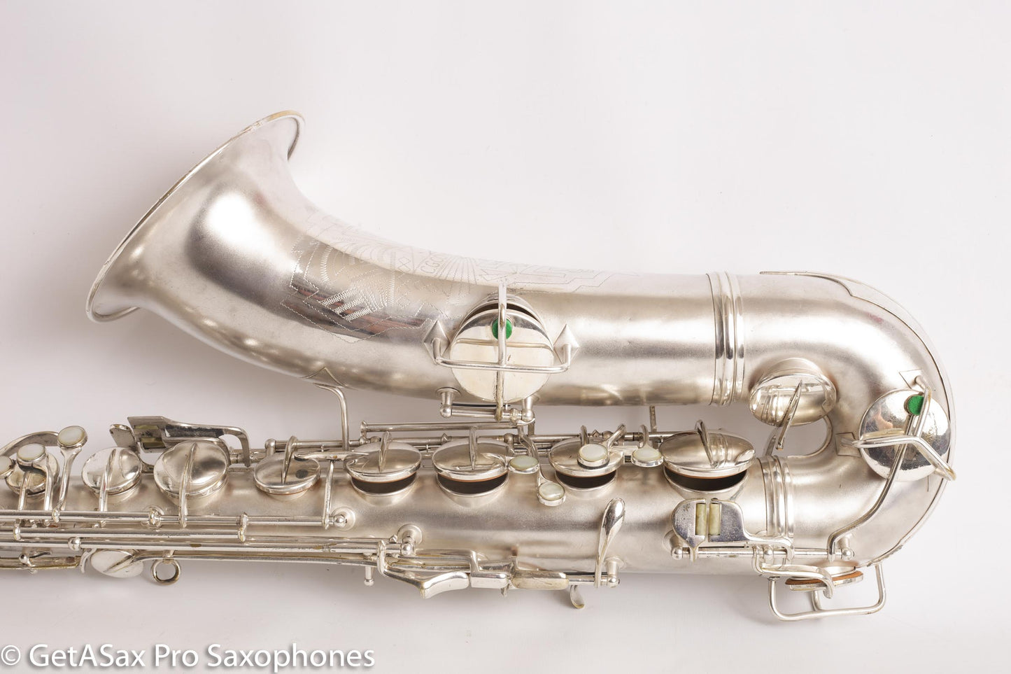 Conn Transitional Art Deco Tenor Original Silver Plate Overhauled 243357