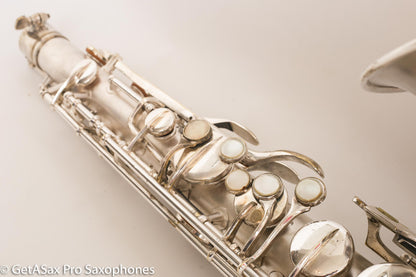 Conn Transitional Art Deco Tenor Original Silver Plate Overhauled 243357