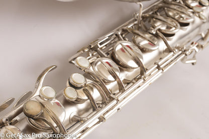 Conn Transitional Art Deco Tenor Original Silver Plate Overhauled 243357