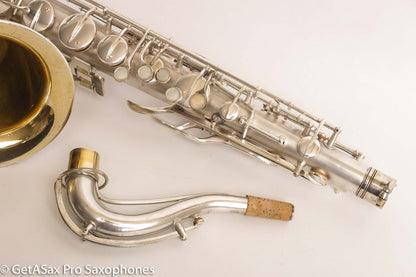Conn Transitional Art Deco Tenor Original Silver Plate Overhauled 243357