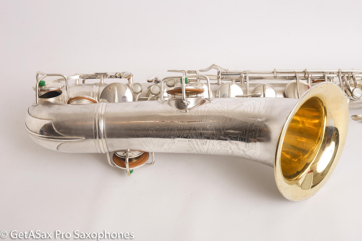 Conn Transitional Art Deco Tenor Original Silver Plate Overhauled 243357