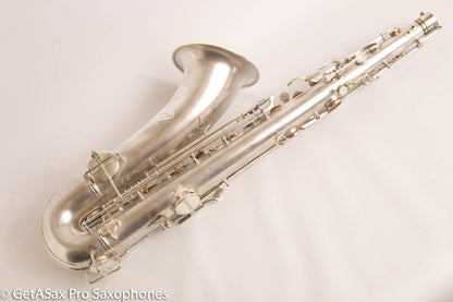 Conn Transitional Art Deco Tenor Original Silver Plate Overhauled 243357