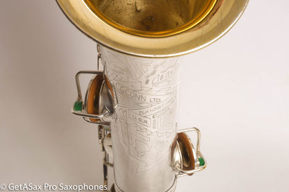 Conn Transitional Art Deco Tenor Original Silver Plate Overhauled 243357