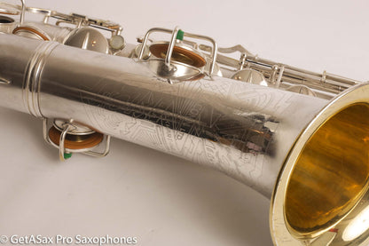 Conn Transitional Art Deco Tenor Original Silver Plate Overhauled 243357
