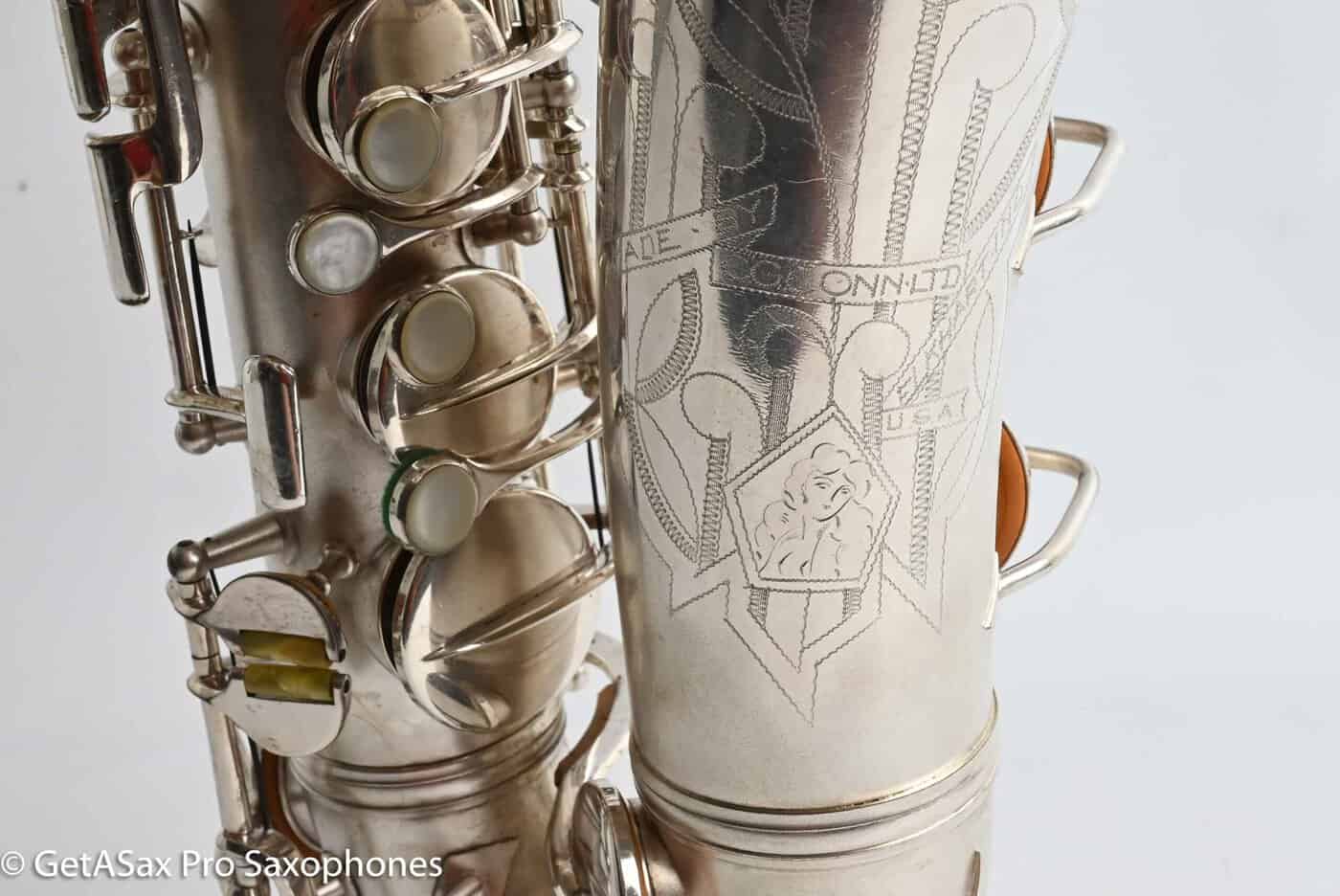 Conn Early 6M Transitional Alto Saxophone Original Silver Best Vintage! 250827