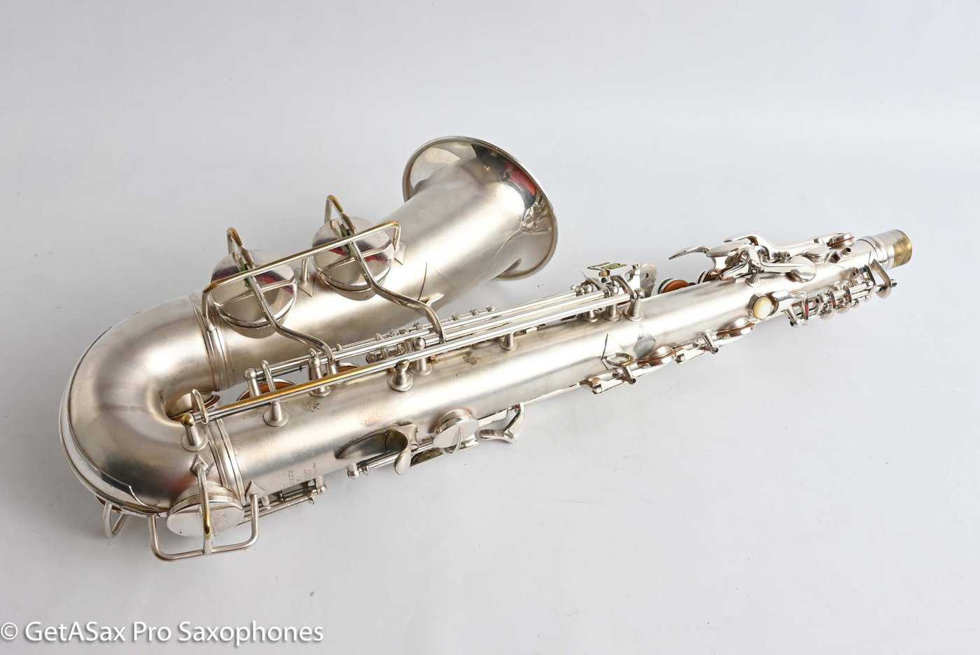 Conn Early 6M Transitional Alto Saxophone Original Silver Best Vintage! 250827