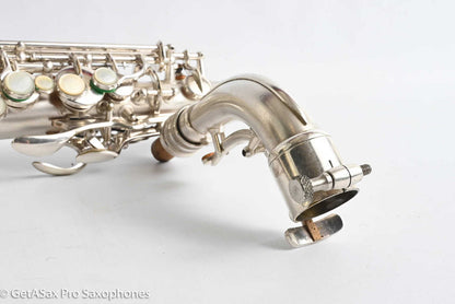 Conn Early 6M Transitional Alto Saxophone Original Silver Best Vintage! 250827