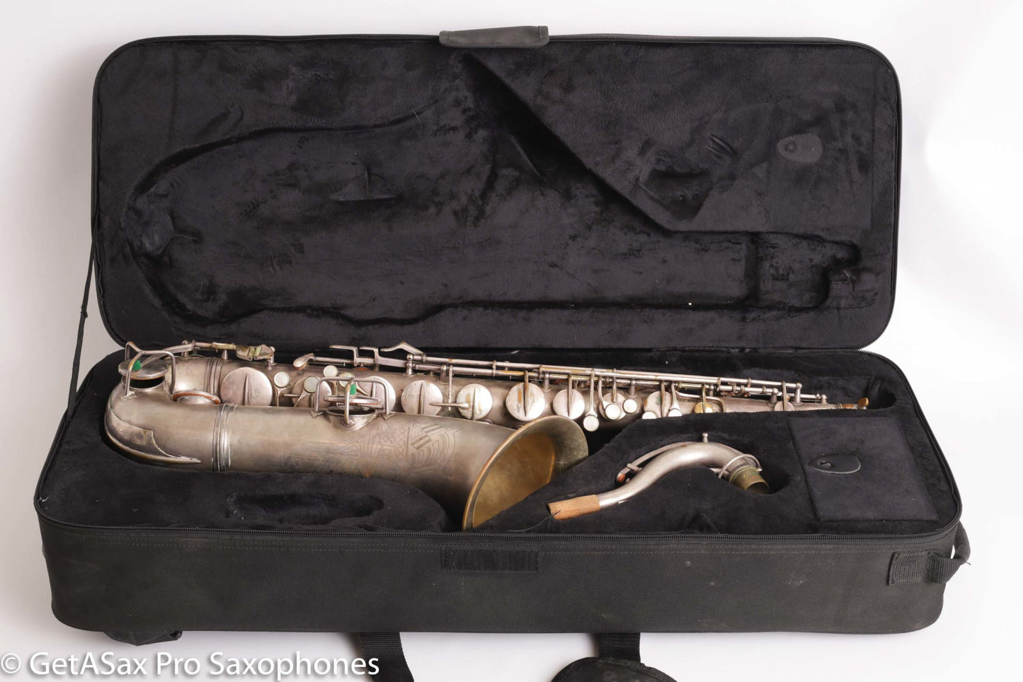 Conn Art Deco Transitional New Wonder II Tenor Original Silver Old Pads Fair Condition 239875