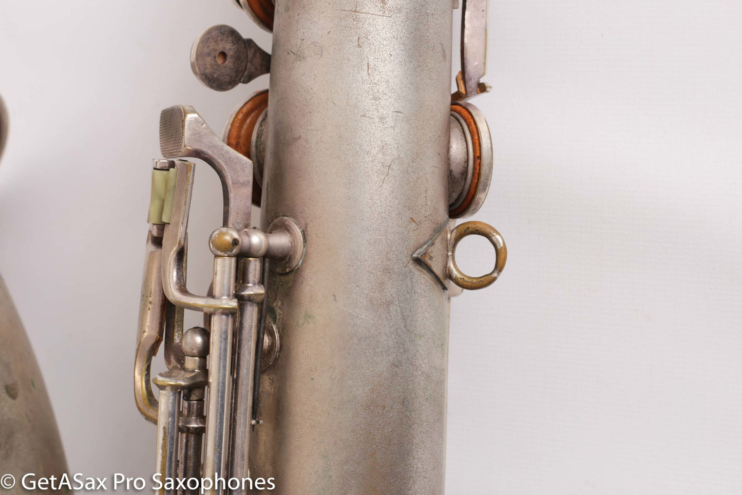 Conn Art Deco Transitional New Wonder II Tenor Original Silver Old Pads Fair Condition 239875