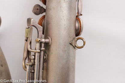 Conn Art Deco Transitional New Wonder II Tenor Original Silver Old Pads Fair Condition 239875