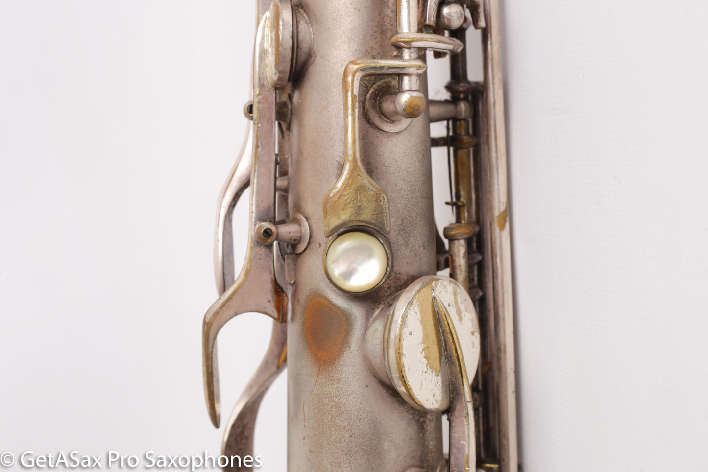 Conn Art Deco Transitional New Wonder II Tenor Original Silver Old Pads Fair Condition 239875