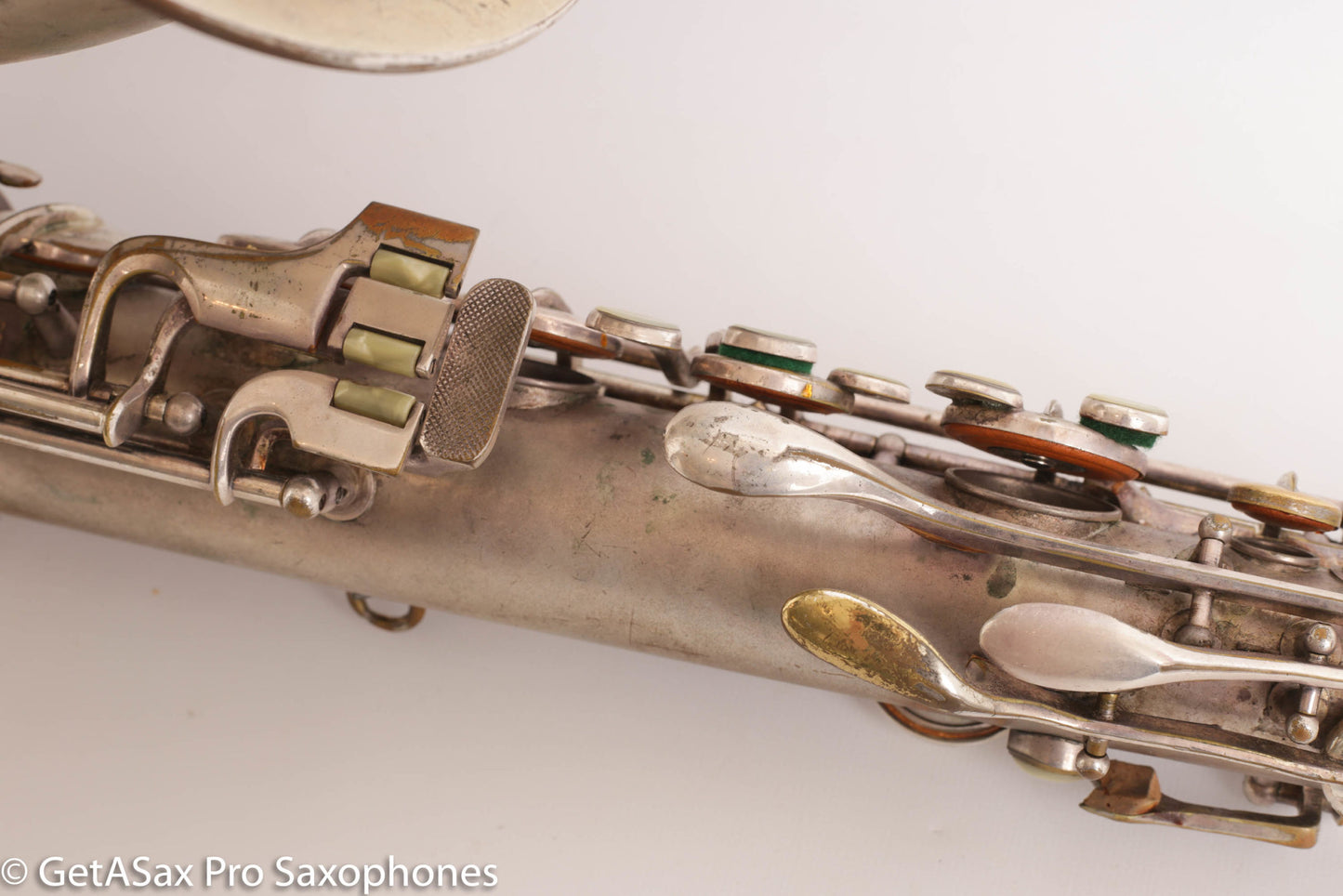 Conn Art Deco Transitional New Wonder II Tenor Original Silver Old Pads Fair Condition 239875