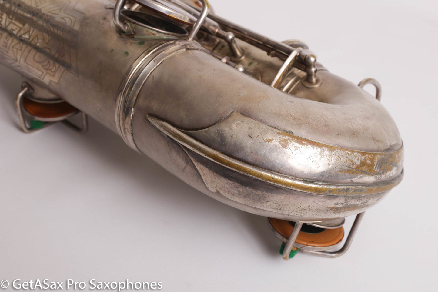 Conn Art Deco Transitional New Wonder II Tenor Original Silver Old Pads Fair Condition 239875