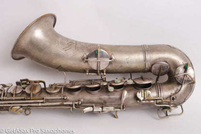 Conn Art Deco Transitional New Wonder II Tenor Original Silver Old Pads Fair Condition 239875