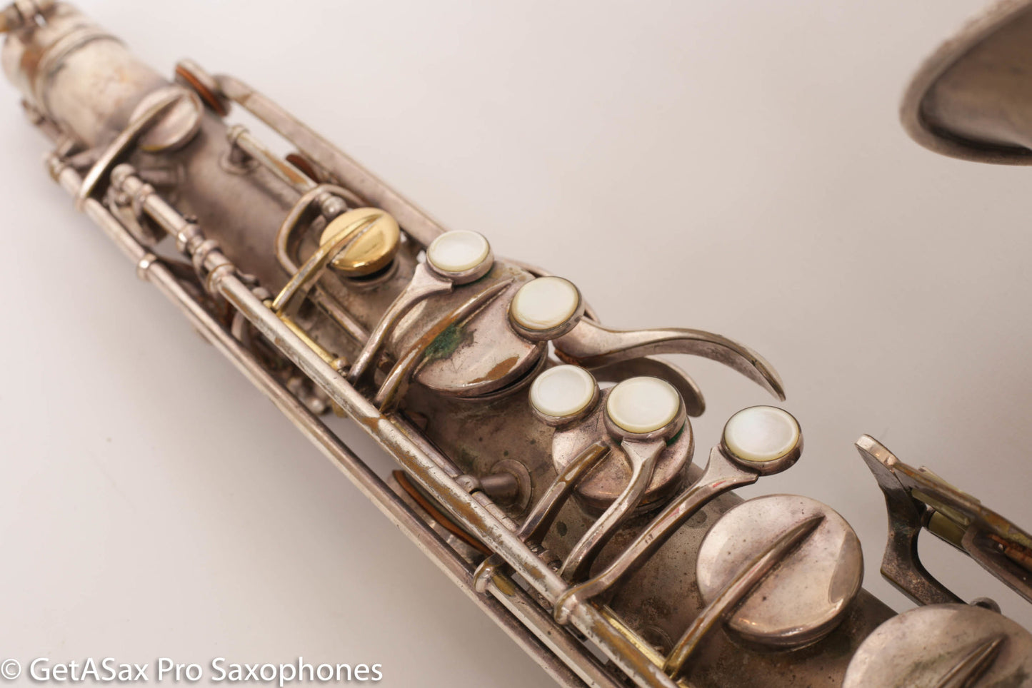 Conn Art Deco Transitional New Wonder II Tenor Original Silver Old Pads Fair Condition 239875