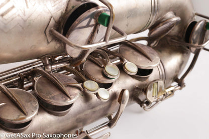 Conn Art Deco Transitional New Wonder II Tenor Original Silver Old Pads Fair Condition 239875