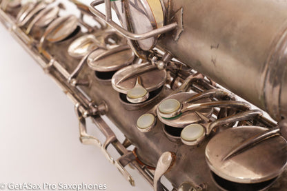 Conn Art Deco Transitional New Wonder II Tenor Original Silver Old Pads Fair Condition 239875