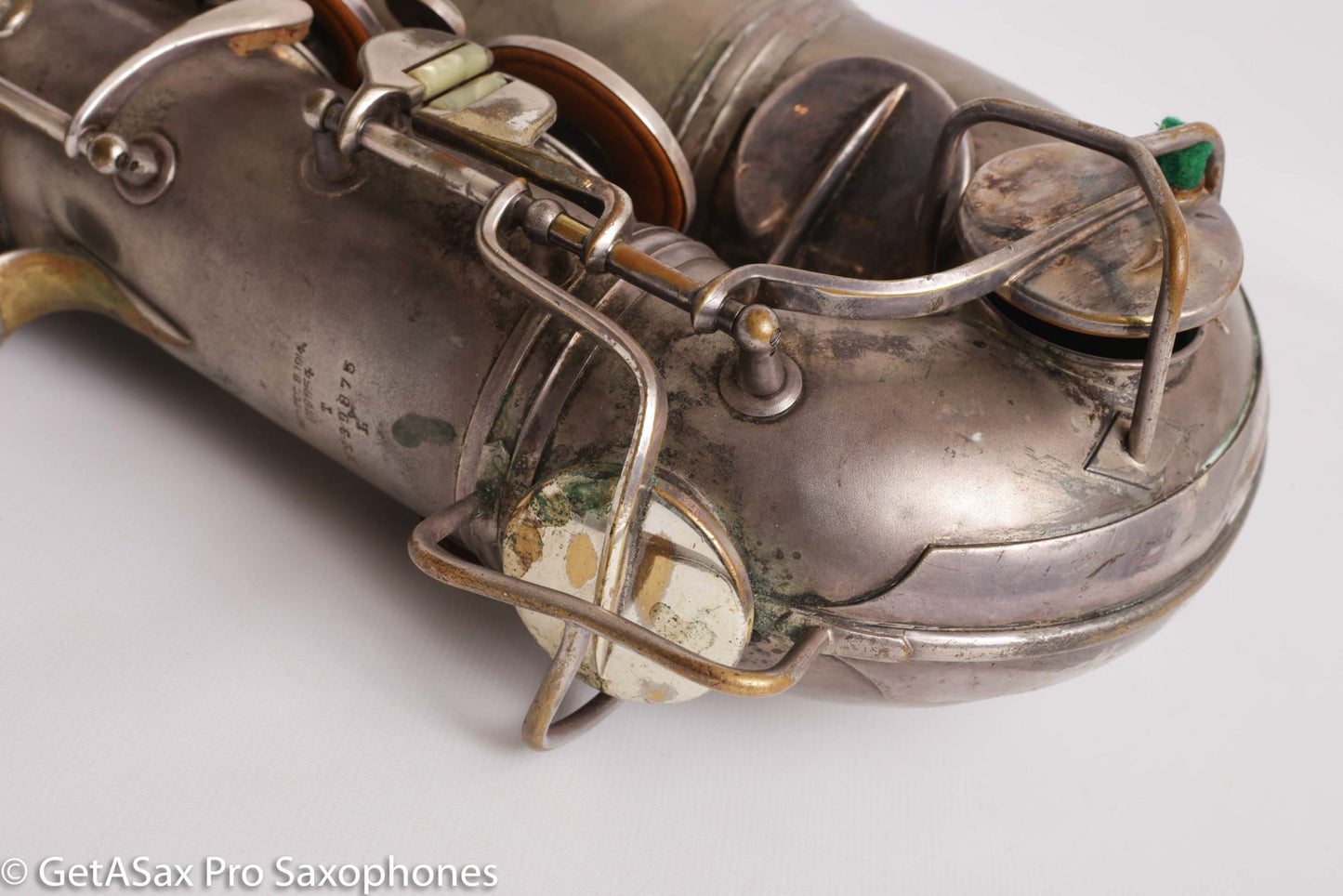 Conn Art Deco Transitional New Wonder II Tenor Original Silver Old Pads Fair Condition 239875