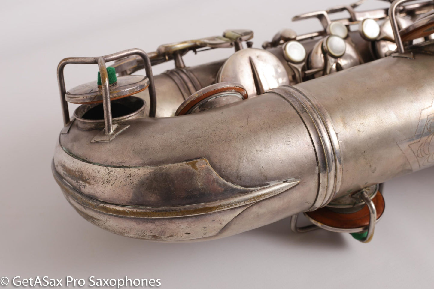 Conn Art Deco Transitional New Wonder II Tenor Original Silver Old Pads Fair Condition 239875