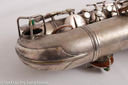 Conn Art Deco Transitional New Wonder II Tenor Original Silver Old Pads Fair Condition 239875