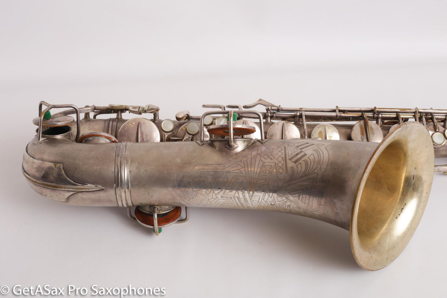 Conn Art Deco Transitional New Wonder II Tenor Original Silver Old Pads Fair Condition 239875